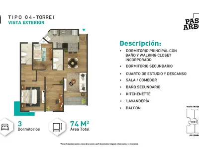 Modelo I-Tipo 4 · Pisos 1 al 13
