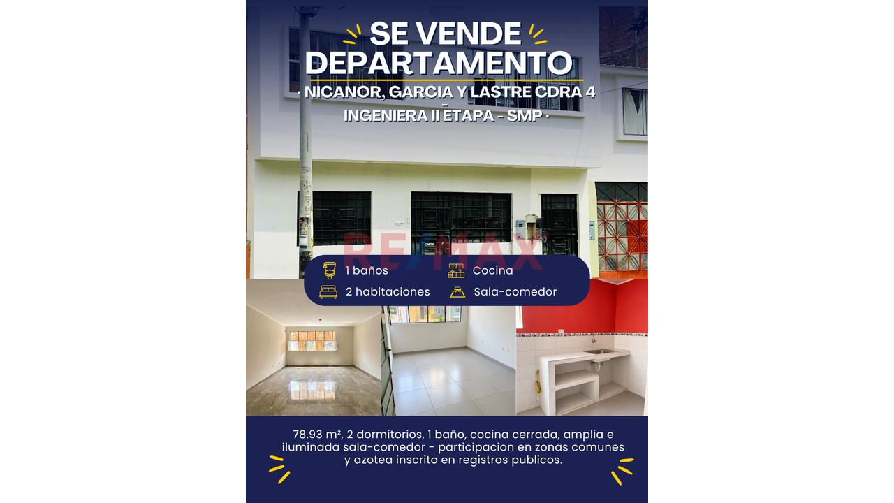 Departamento Remodelado De 78.93 M², 2 Dormitorios – Ingeniería, Smp