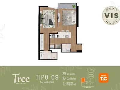Modelo Tipo 9 · Pisos 3 al 33