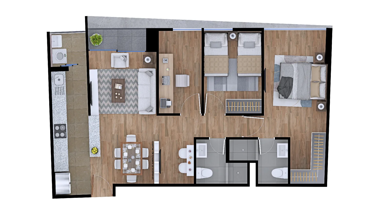 Modelo VIEW CONFORT · Pisos 10 al 16