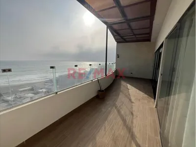 Alquiler De Depa Amoblado Con Vista Directa Al Mar Y Cochera En Playa Los Pulpos