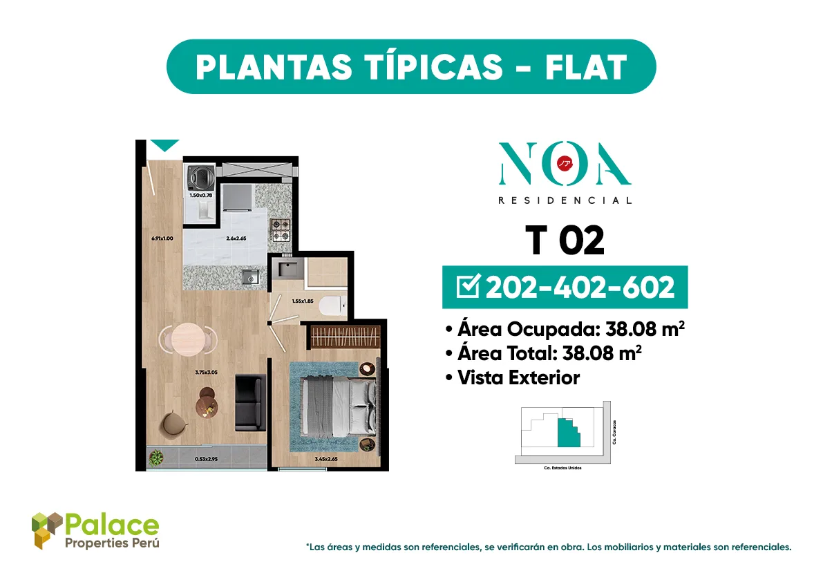 Modelo T02 · Pisos 4 y 6