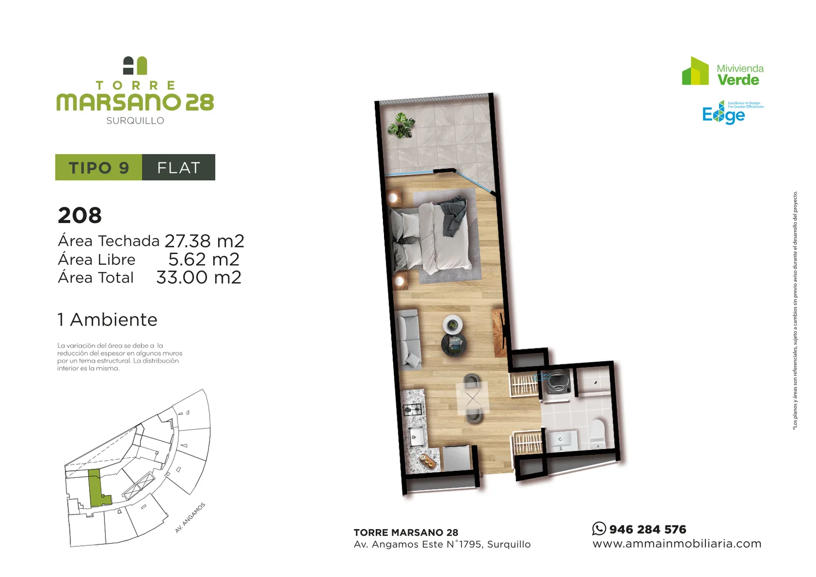 Modelo 8 · Pisos 6 al 28