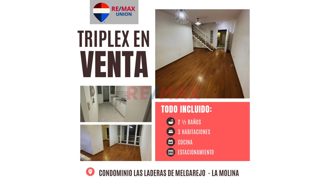 Triplex En Venta En Condominio Las Laderas De Melgarejo