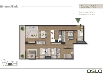 Modelo Tipo 02 · Pisos 2, 3, 4, 5, 6