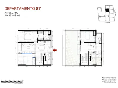 Modelo Duplex Flex con terraza 811