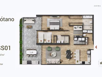 Departamento 3 dorm. 181.06 m²