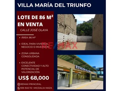 Venta De Terreno Cerca A La Estacion De Villa Maria