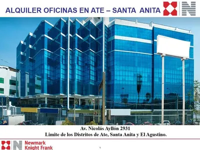 Alquiler de Oficina en Ate - Lima 0 Dormitorio 