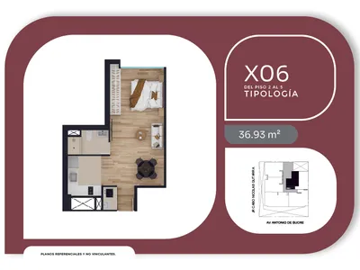 Modelo X06 · Pisos 2, 3, 4, 5
