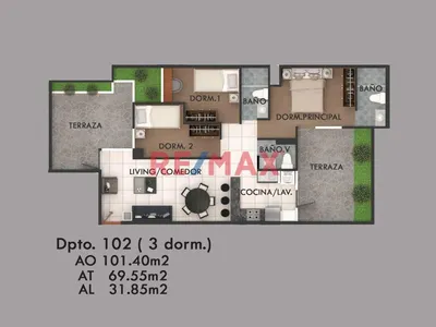 Venta Departamento Con Patios En San Miguel