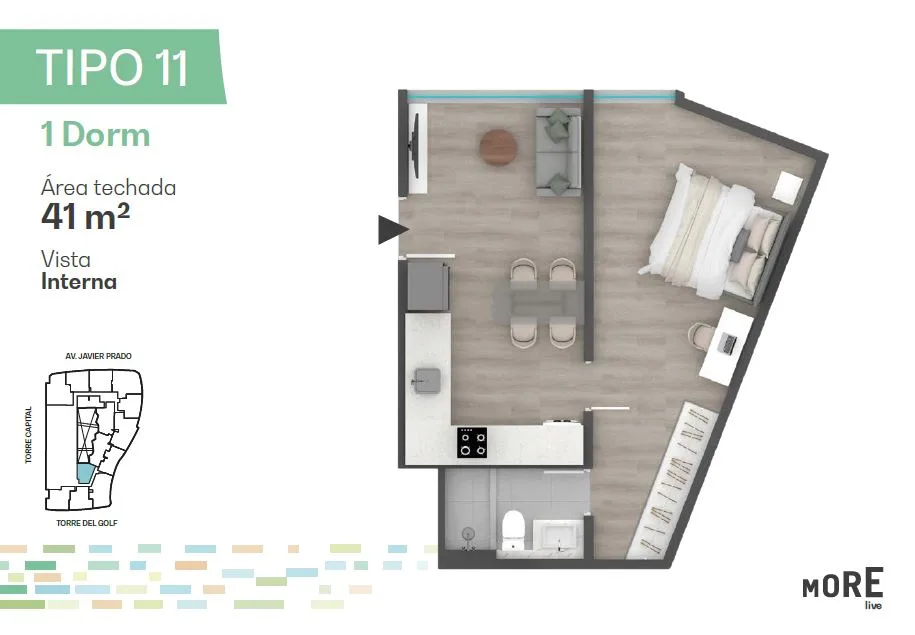 Modelo Tipo 11 · Pisos 23, 24, 26