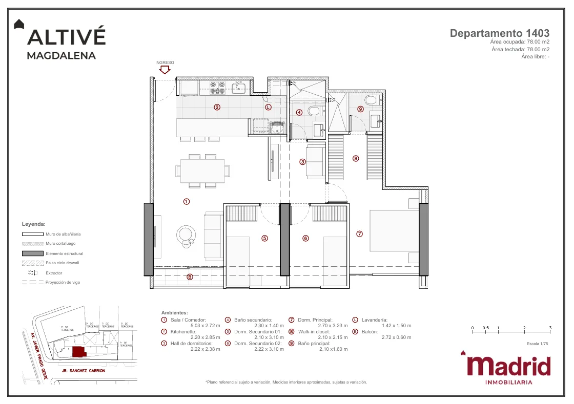 Modelo Flat 1403