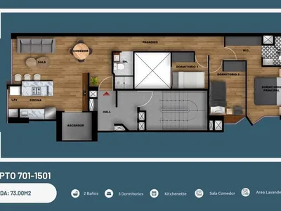 Venta de Departamento en Surquillo - Lima 3 Dormitorios