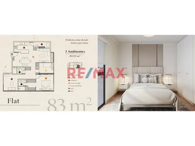 Departamento En Venta De Estreno En Miraflores 83.89 M2 De 2 Dormitorios + Estudio