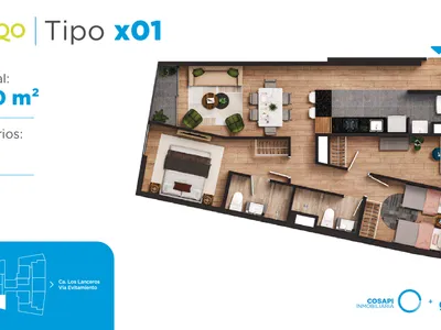 Modelo X01 · Pisos 2 al 11