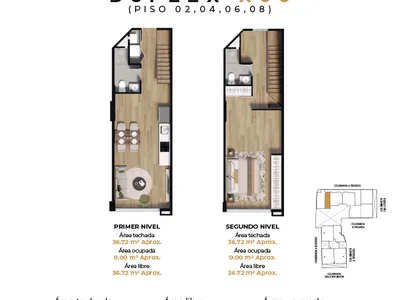 Modelo FLAT X06 · Pisos 2 y 4