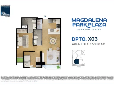 Modelo TIPO X03 · Pisos 5 al 11