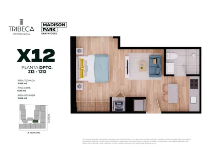 Modelo TIPO 12 · Pisos 6 al 18