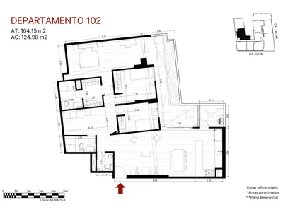 Modelo Flat con terraza 102