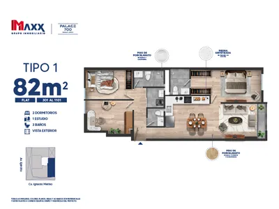 Modelo X01 · Pisos 3 al 11