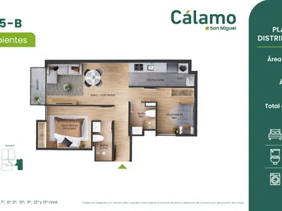 Modelo Tipo 5 - B · Pisos 3 al 11