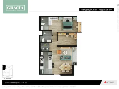 Modelo Tipo X04 · Pisos 11, 13, 14, 16