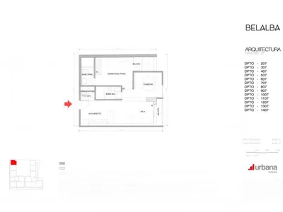 Modelo B-X07 · Pisos 5, 13, 14