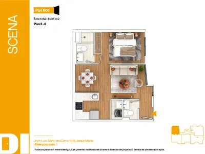 Modelo X05 · Pisos 6, 7, 8