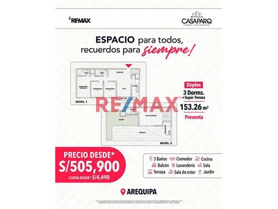 Duplex 153.26 M2 Casaparq