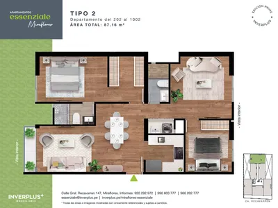 Modelo TIPO 2 · Pisos 2 al 10