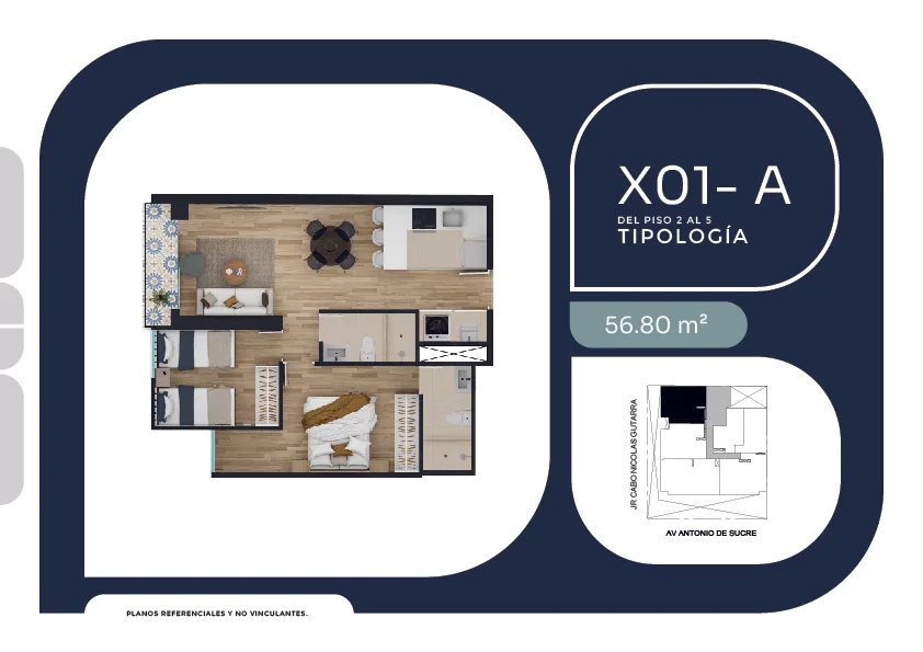 Modelo X01 · Pisos 1 al 16