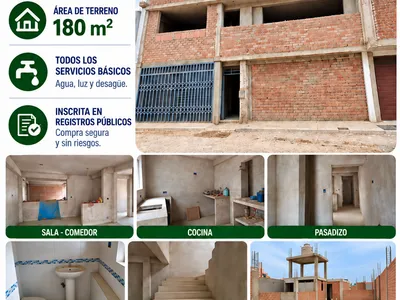 Casa en Venta 180 m² (casco habitable sin acabados) Villa del Contador