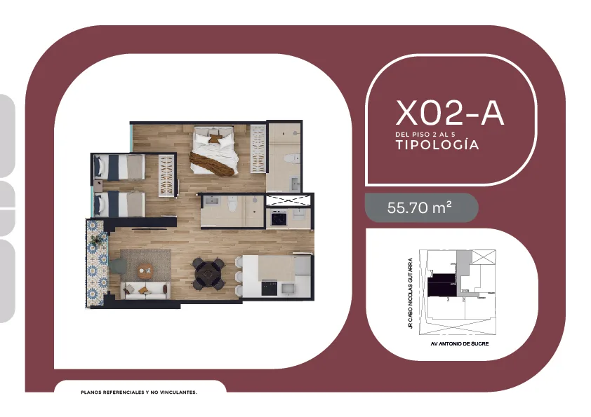 Modelo X02 · Pisos 3 al 16