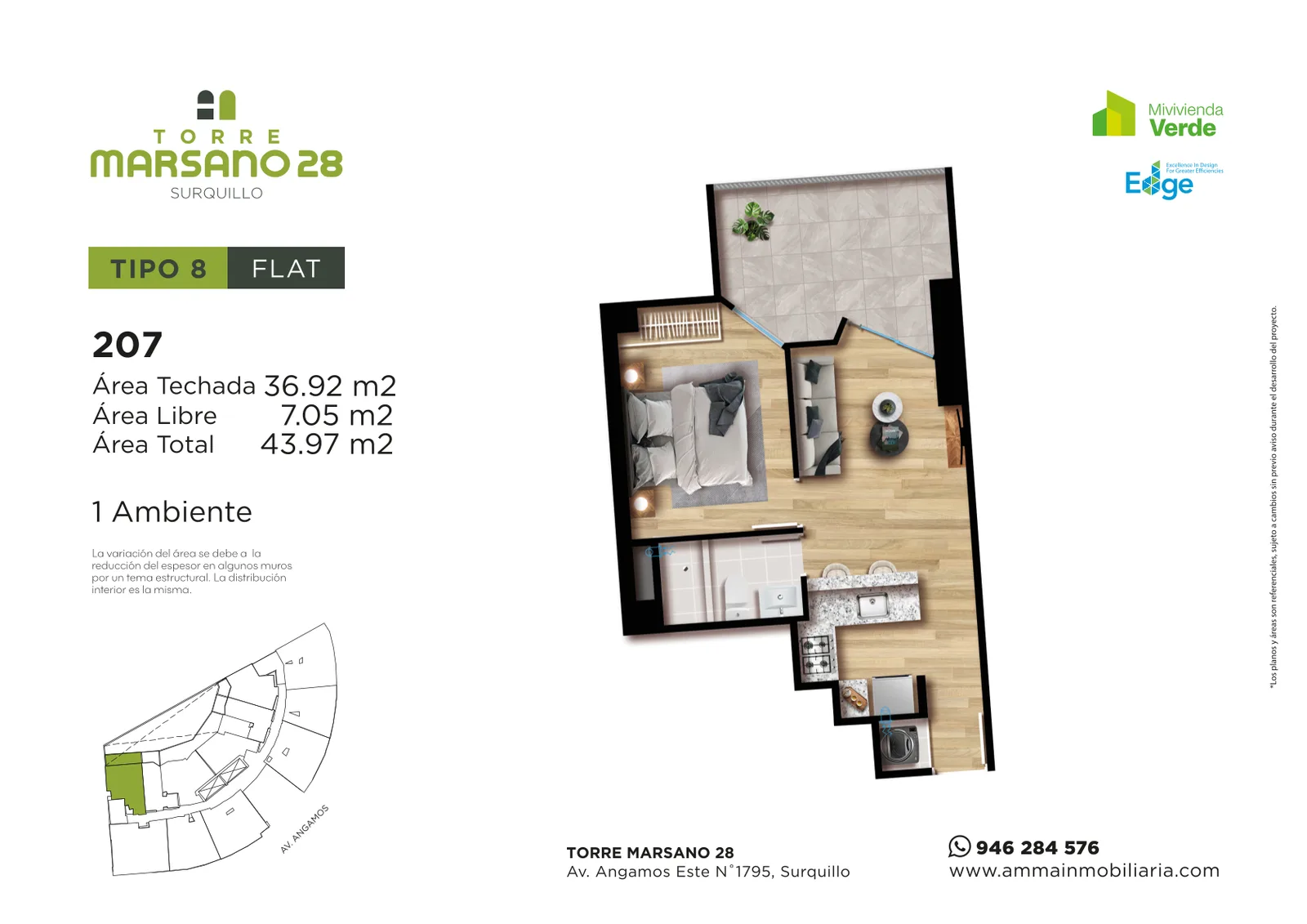 Modelo 7 · Pisos 7 al 28