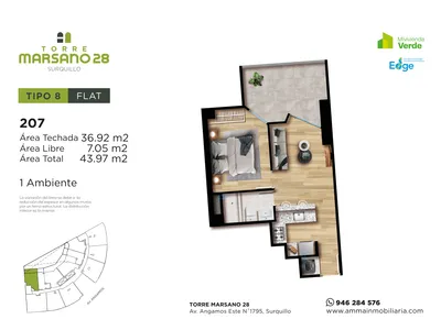 Modelo 7 · Pisos 7 al 28