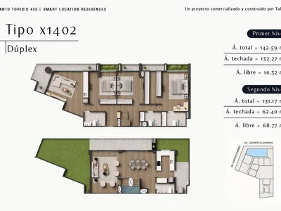 Departamento 2 dorm. 273.76 m²