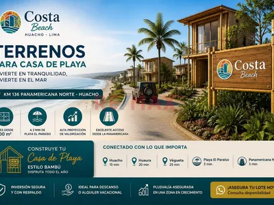 Terreno Para Casa De Playa O Campo En Huacho
