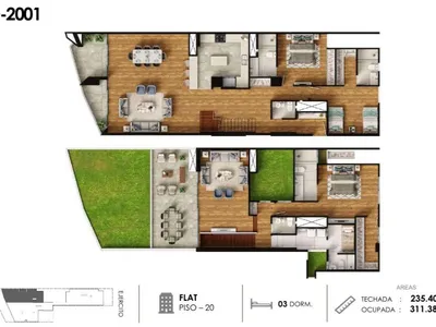 Venta de Departamento en Miraflores - Lima 3 Dormitorios