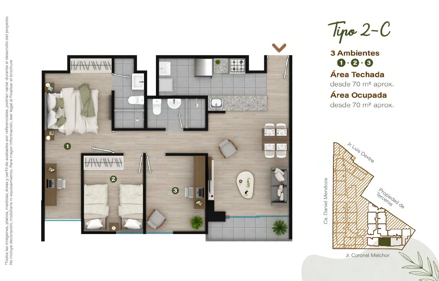 Modelo TIPO - 2C · Pisos 10 y 11