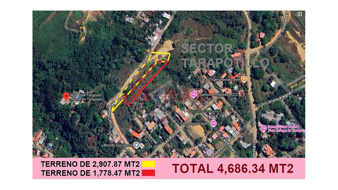 Venta De 2 Terrenos Con Vista Al Valle Cumbaza En El Sector Tarapotillo A 8 Minutos De Tarapoto