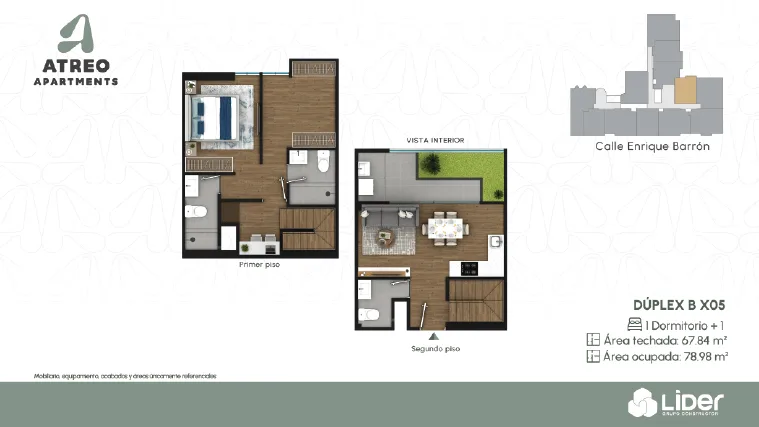 Modelo 1D+1 Dúplex BX05