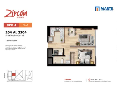 Modelo Tipo 4 · Pisos 2 al 19