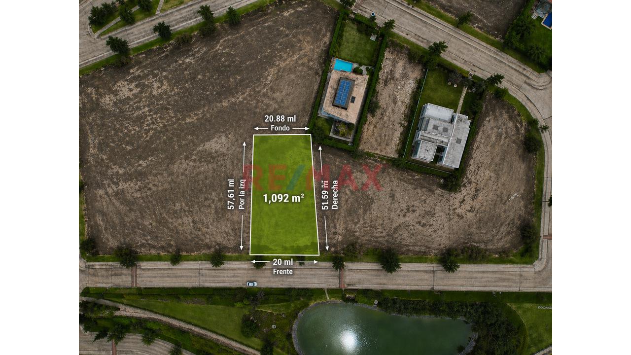 Terreno En Venta – La Quebrada, Cieneguilla | 1,092 M² | Vista Al Lago