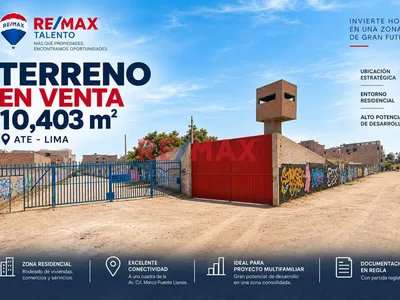 Gran Terreno Para Desarrollo Residencial En Ate