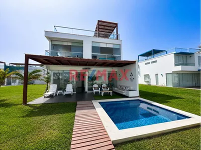 🏖️ Casa De Playa Con Piscina Y Vista Parcial Al Mar | Condominio Panorama – Asia
