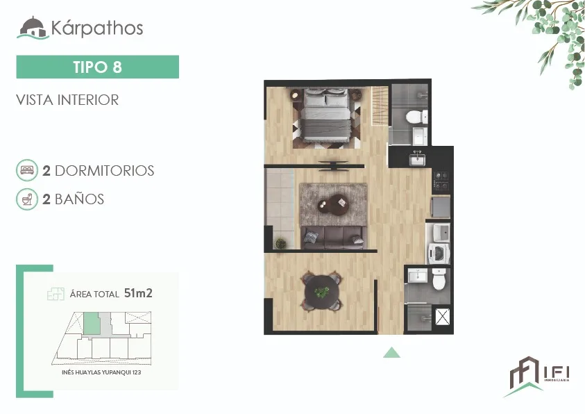 Modelo TIPO 8 · Pisos 2, 4, 5, 6, 7