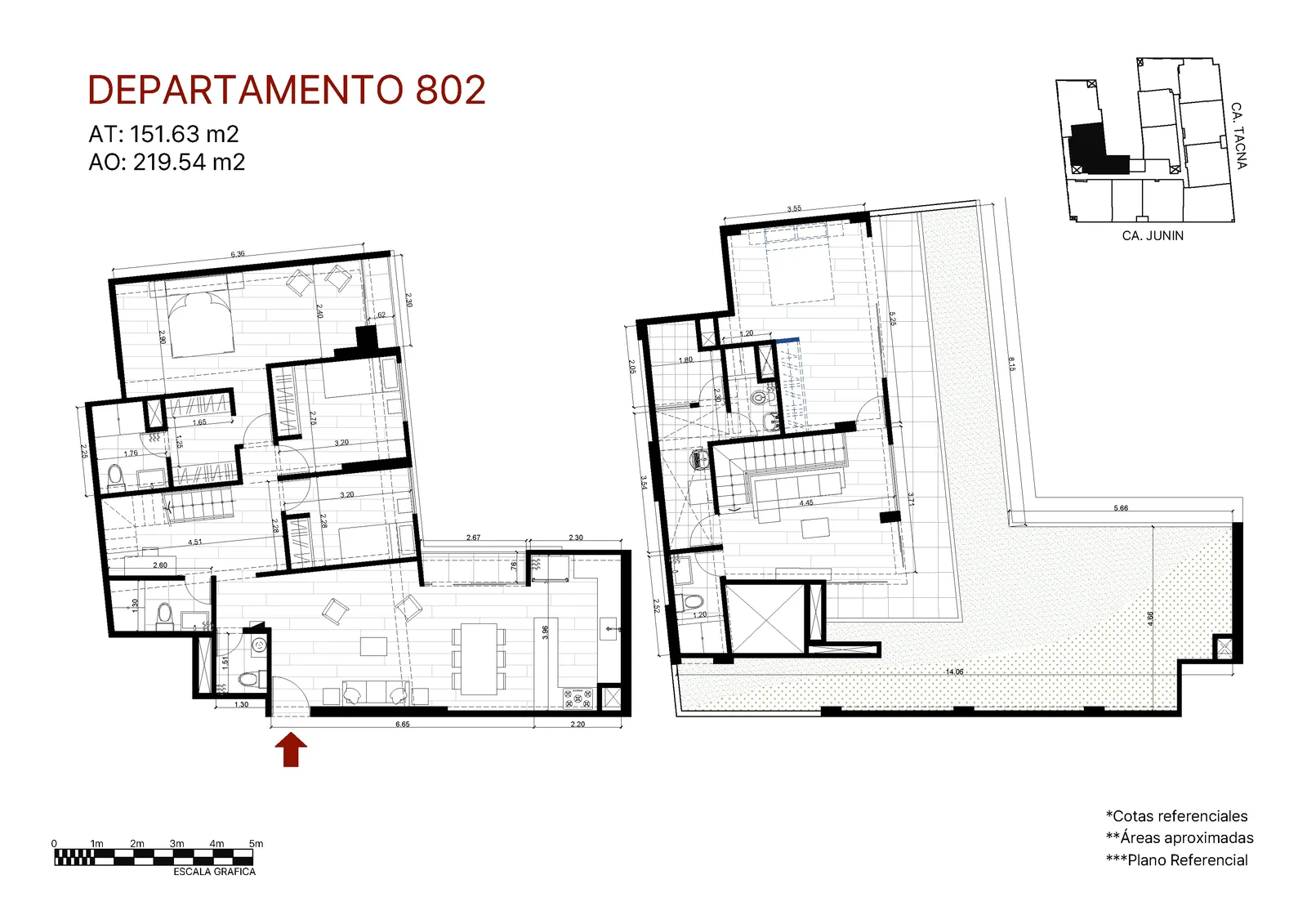 Modelo Duplex Flex con terraza 802