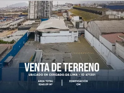 Venta de Terreno / Lote en Cercado - de - Lima - Lima 10 Dormitorios