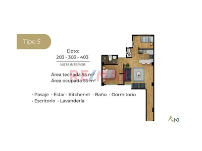 🏡 **1 Dormitorio + Estudio | Departamento De Estreno En San Miguel**